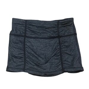 Athleta Womens XS Black Hatha Ruched Active Skort Athletic Tennis Skirt Shorts